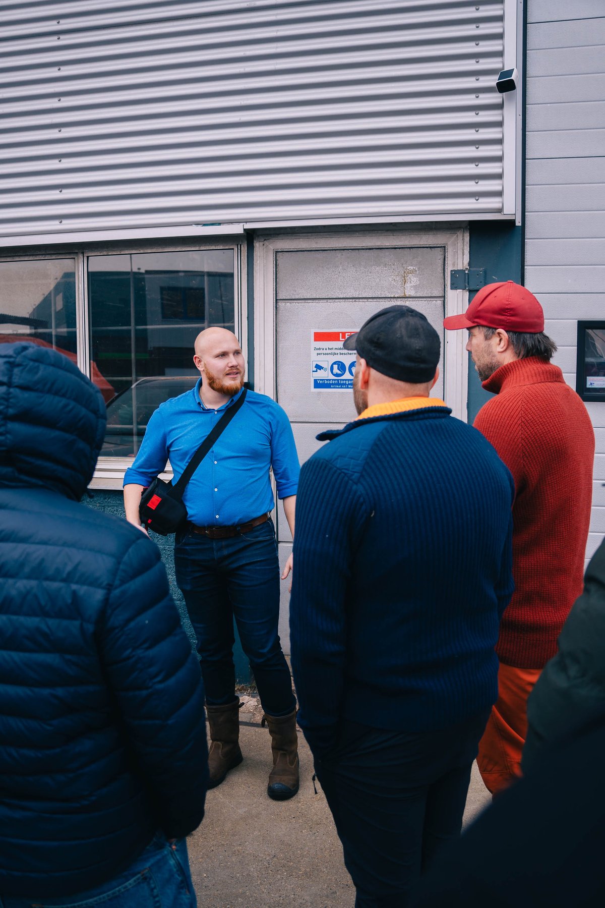 Barry and the NGP team outside of Wekas Production facility