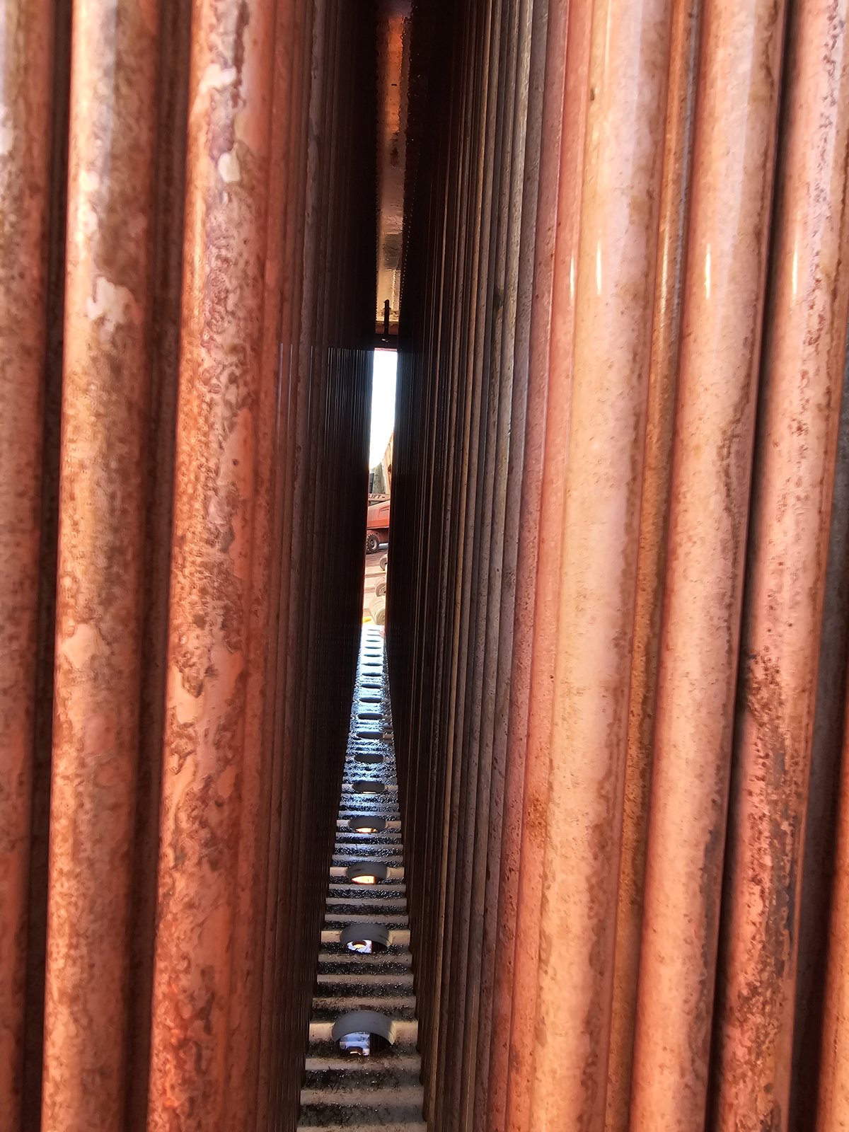 Box cooler after chemical cleaning with Marine Fluid