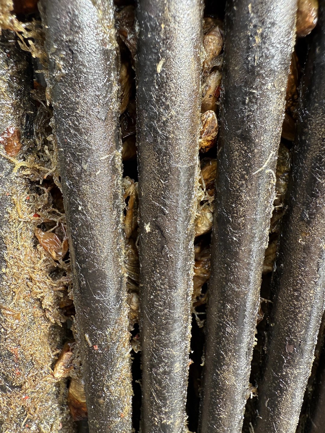 Close-up of box cooler before cleaning on MF Lovund