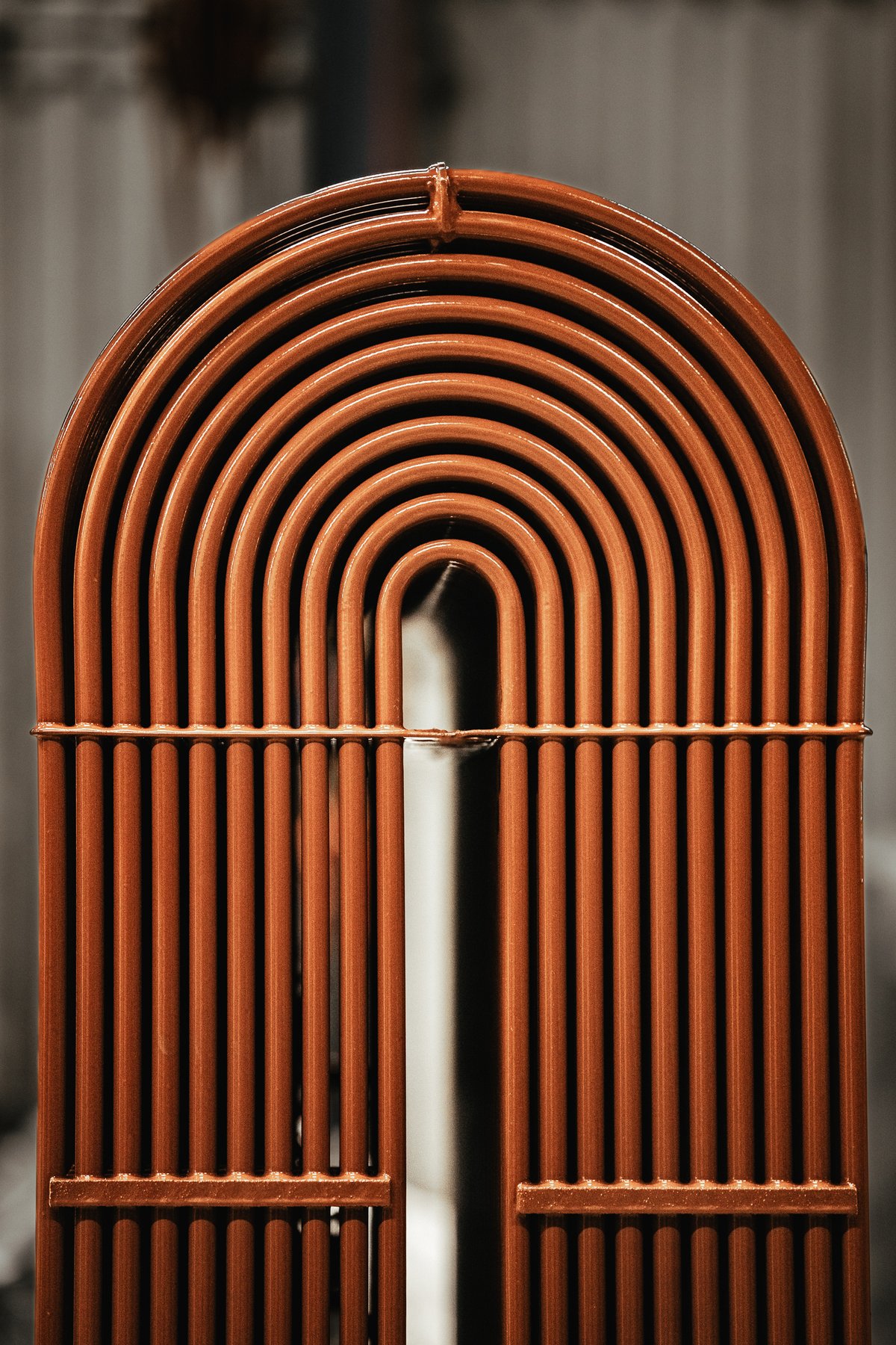 Close-up of cleaned box cooler