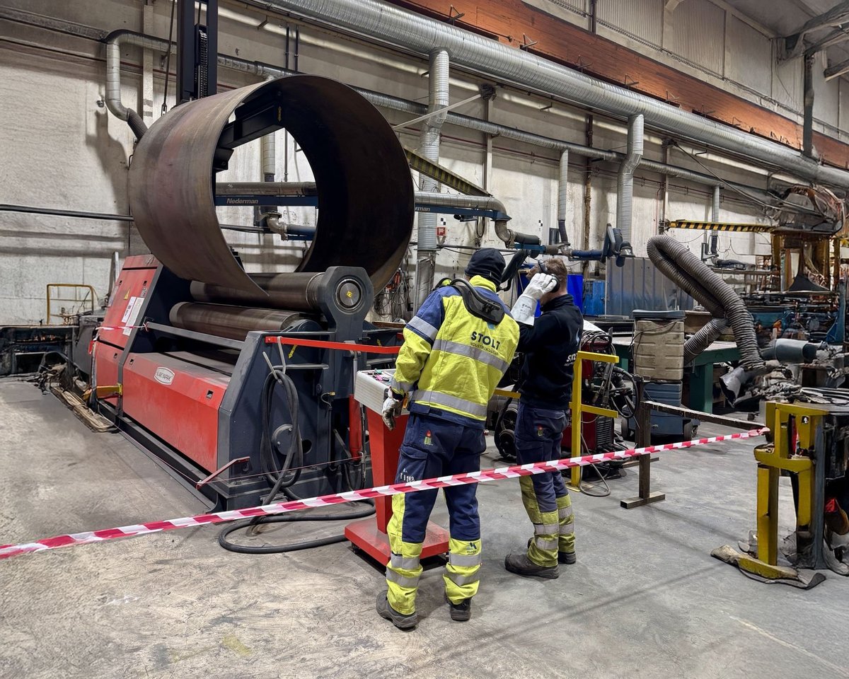 Plate roller in action at Miras Solutions